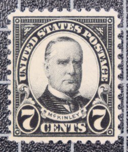 Scott 639 7 Cents McKinley OG MH Nice Stamp SCV - $2.00