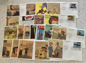 3000a-t Mystic Cachets  20 Comic Classic FDC 1995