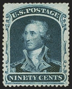 MOMEN: US STAMPS #39 MINT OG H VF PF CERT