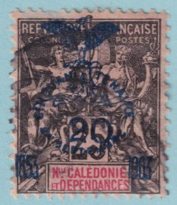 NEW CALEDONIA 75  USED - HAS A THIN - VERY FINE! - HJD