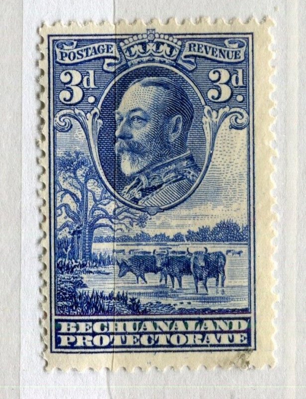 BECHUANALAND; 1930s early GV pictorial issue fine Mint hinged 3d. value