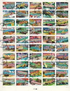 Scott# 3561-3610 First Day Cover Sheet