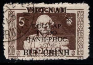 North Viet Nam, Viet Minh issue Scott 1L25 Used overprint stamp