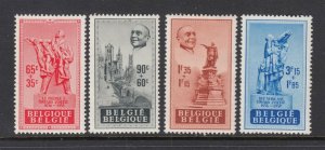 Belgium #B455-458 STATUES (Mint Hinged) cv$17.00