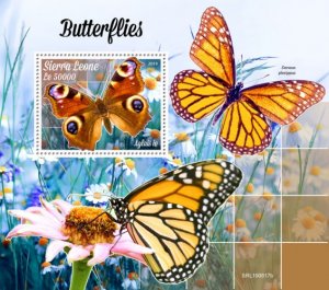 SIERRA LEONE - 2019 - Butterflies - Perf Souv Sheet - MNH