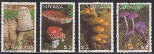 Guyana 1864a-d  Mushrooms 1988