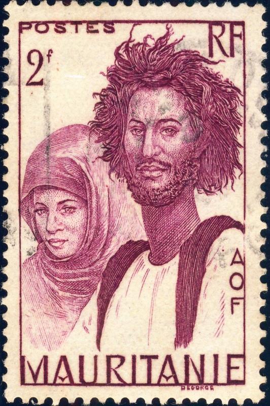 MAURITANIE / MAURITANIA - 1938 - Yv.90 / Mi.95 2fr Lilas-Rose Oblitéré TB