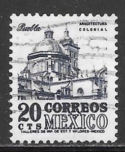 Mexico 878: 20c Puebla Cathedral, used, VF