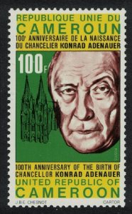 Cameroun Birth Centenary of Dr Konrad Adenauer Statesman 1976 MNH SG#776