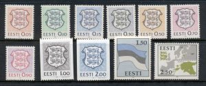 Estonia 1991 Definitives & Coils MUH