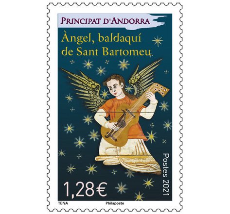 2021 Fr Andorra  Angel (Scott 845) MNH