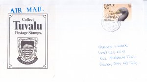 Tuvalu - Official on Cover - Collect Tuvalu Postage Stamps Label