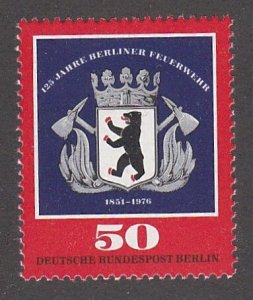 Germany - Berlin # 9N387, Berlin Fire Brigade Emblem, Mint Hinged