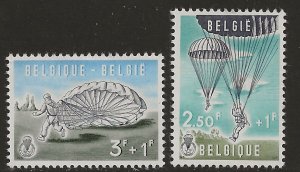 Belgium B666-67  1960  set 2  fine mint hinged