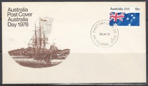 Australia Scott 671 FDC - Australia Day, 1978