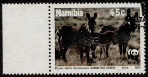 Namibia #696 Mountain Zebra Used CV$2.00