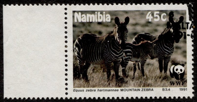 Namibia #696 Mountain Zebra Used CV$2.00