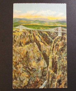 1951 Manitou Springs Colorado to Saskatchewan Canada Suspension Bridge Cover