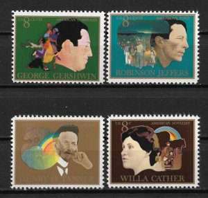 1973 Sc1484-7 complete American Arts set of 4 MNH