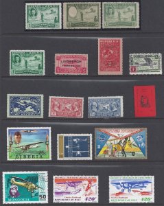 US 1928 1960s SPECIALIZED  COLLECTION OF LINDBERGH ISSUE BY MANY DIFFERENT COUN