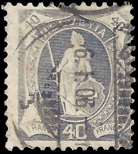 Switzerland 1904 Sc 85 uvf p. 11 1/2 x 11 3/4 Type II