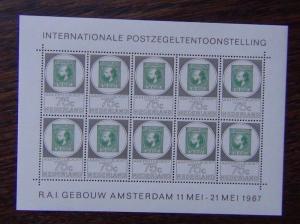 Netherlands 1967 Amphilex 67 Stamp Exhibition Miniature Sheets x 3 MNH