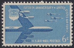 C49 6 cents Air Force Stamp Mint OG NH EGRADED SUPERB 99 XXF