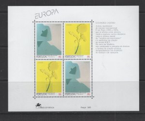 Portugal - Madeira  #167  (1993 Europa sheet) VFMNH CV $8.50