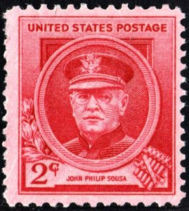 SC#880 2¢ Famous Americans: John Phillip Sousa Single (1940) MNH