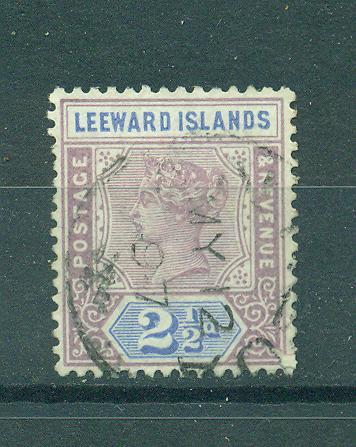 Leeward Islands sc# 3 used cat value $.30