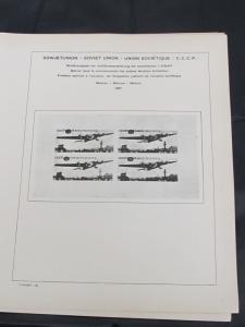 Rusia Schaubek Alboums Páginas Usado de 1932-1960 (de #25-# 158) + Lámina