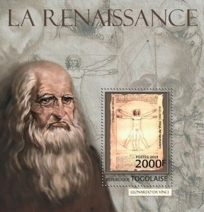 2013 TOGO  MNH. RENAISSANCE   |  Y&T Code: 622  |  Michel Code: 4637 / Bl.743