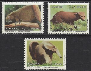 1988 Brazil 2259-2261 Fauna 3,00 €