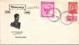 Colombia FDC 1950 - Antonio Baroya Ricaurte - F31125