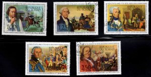 Chad TCHAD Scott C181-C185 US bi-centennial stamp set Used CTO