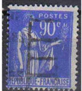 FRANCE, Peace, 1932, used 90c. blue