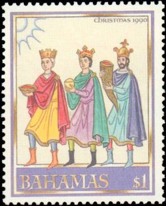 Bahamas #705-708, Complete Set(4), 1990, Chirstmas, Never Hinged