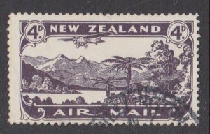 NEW ZEALAND 1931 4d airmail fine used - ACS cat NZ$30.......................M454