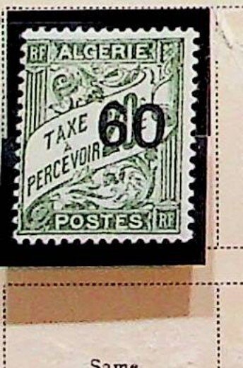 ALGERIA Sc J18 LH ISSUE OF 1927 - POSTAGE DUE - (FMJ25)
