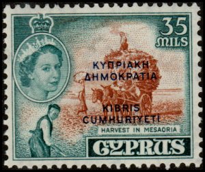 Cyprus 191 - Mint-H - 35m Harvest in Mesaoria (Ovpt) (1960) (cv $2.00)