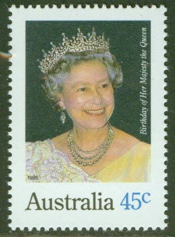 Australia Scott 1431 MNH** QE2's 69th Bday stamp 1995