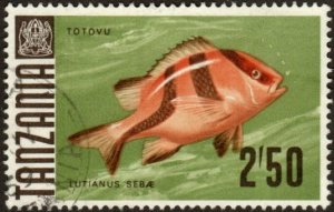 Tanzania 31 - Used - 2.50sh Emperor Snapper (1967) (cv $1.20) +