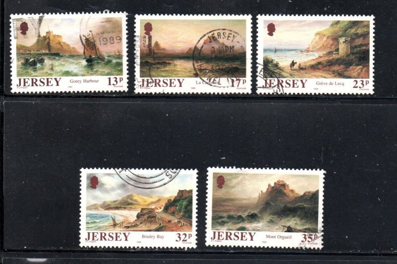 Jersey Sc 527-31  1989 Kilpack Paintings stamp set  used