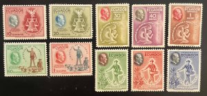 Ecuador 509-513, C193-C197 / 1948 Roosevelt Stamps / Complete Set / MNH