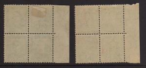 New Zealand 1938 KGVI Plate Block CP M1a #b303