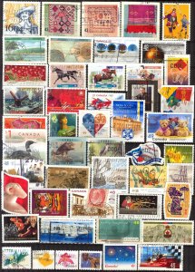 Canada 100 different stamps (I) Used 2 scans