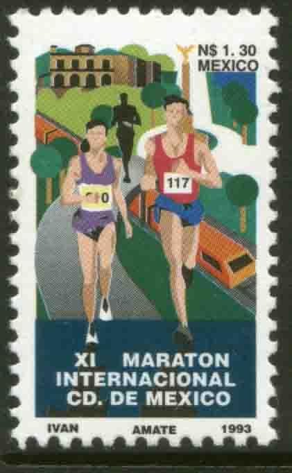 MEXICO 1825, Mexico City Marathon 1993. MINT, NH. VF