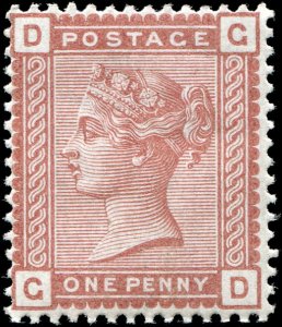 Great Britain - Scott #79 - 1880 QV 1d Red Brown - MNH