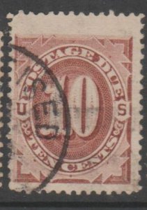 U.S. Scott #J19 JUMBO - Postage Due Stamp - Used Single - IND