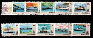 NORFOLK ISLAND SG483/94 1990-1 SHIPS MNH